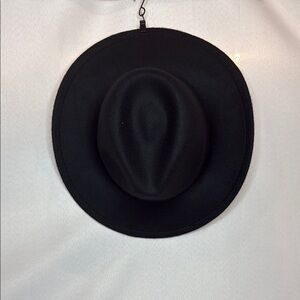 Black Wide Brim Hat